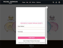 Tablet Screenshot of michelgermain.com